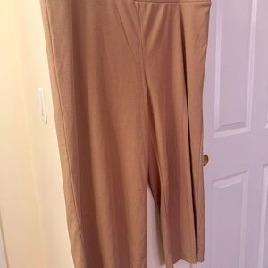 Wide-Leg Ann Taylor Factory Women's Leisure Pants - Tan XL